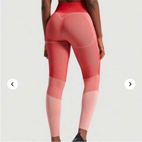 Gymshark Red Turbo Seemless Leggings - Picture 10 of 10
